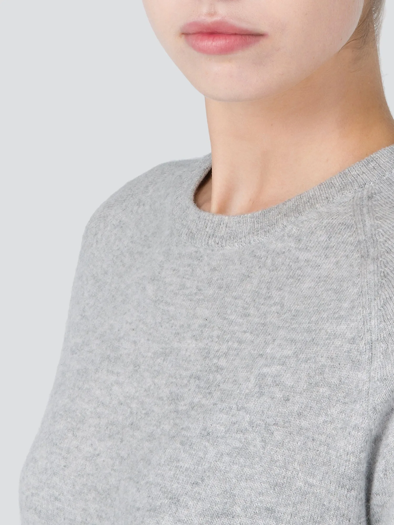 Turtleneck Slimfit Sweater_CB_Light Grey/Baby Blue