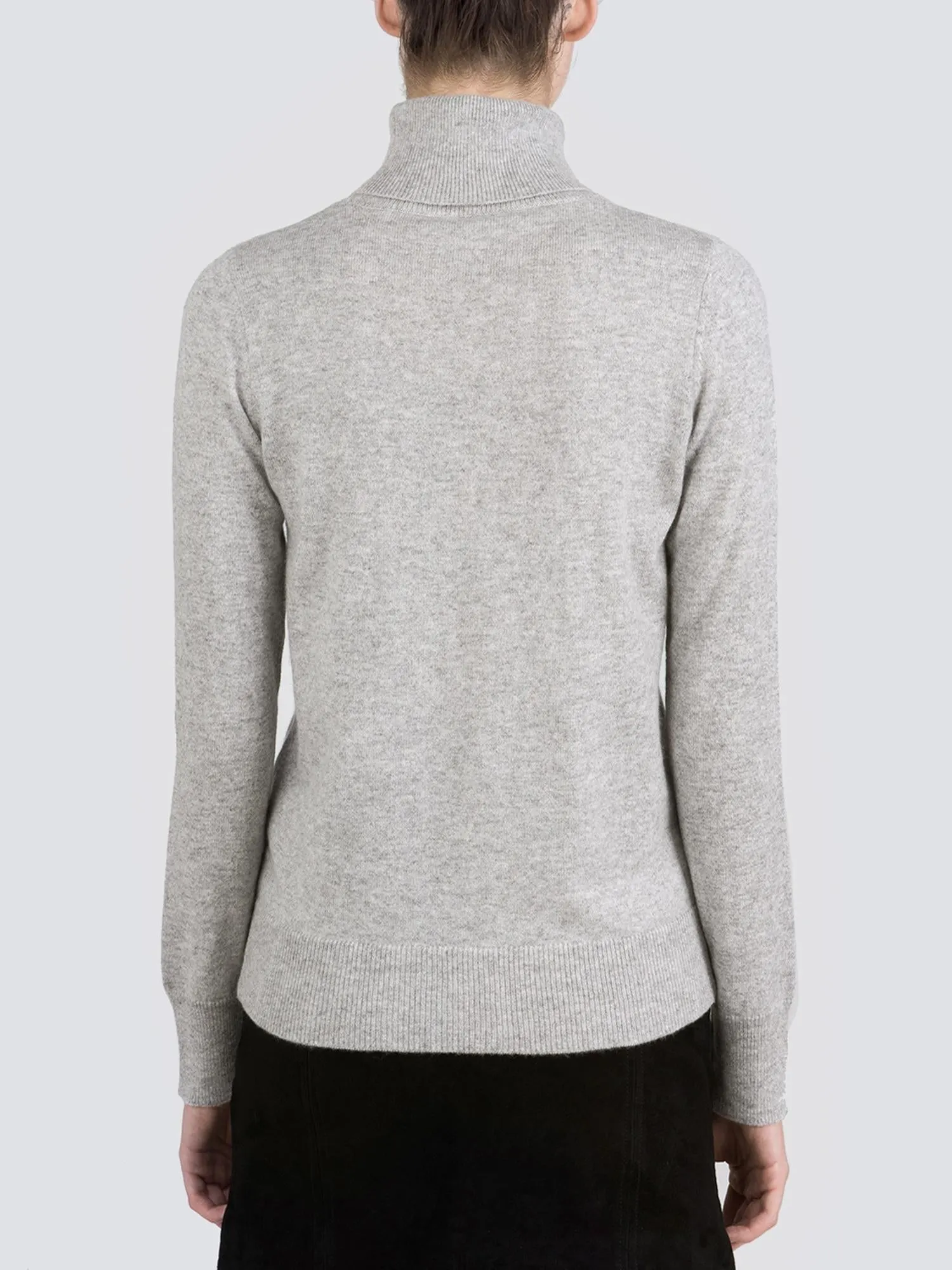 Turtleneck Slimfit Sweater_Light Grey