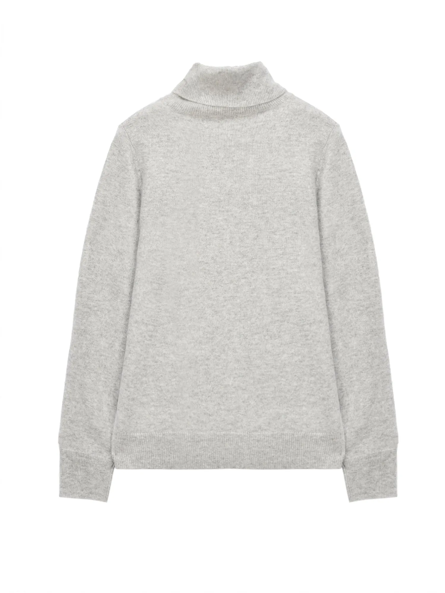 Turtleneck Slimfit Sweater_Light Grey