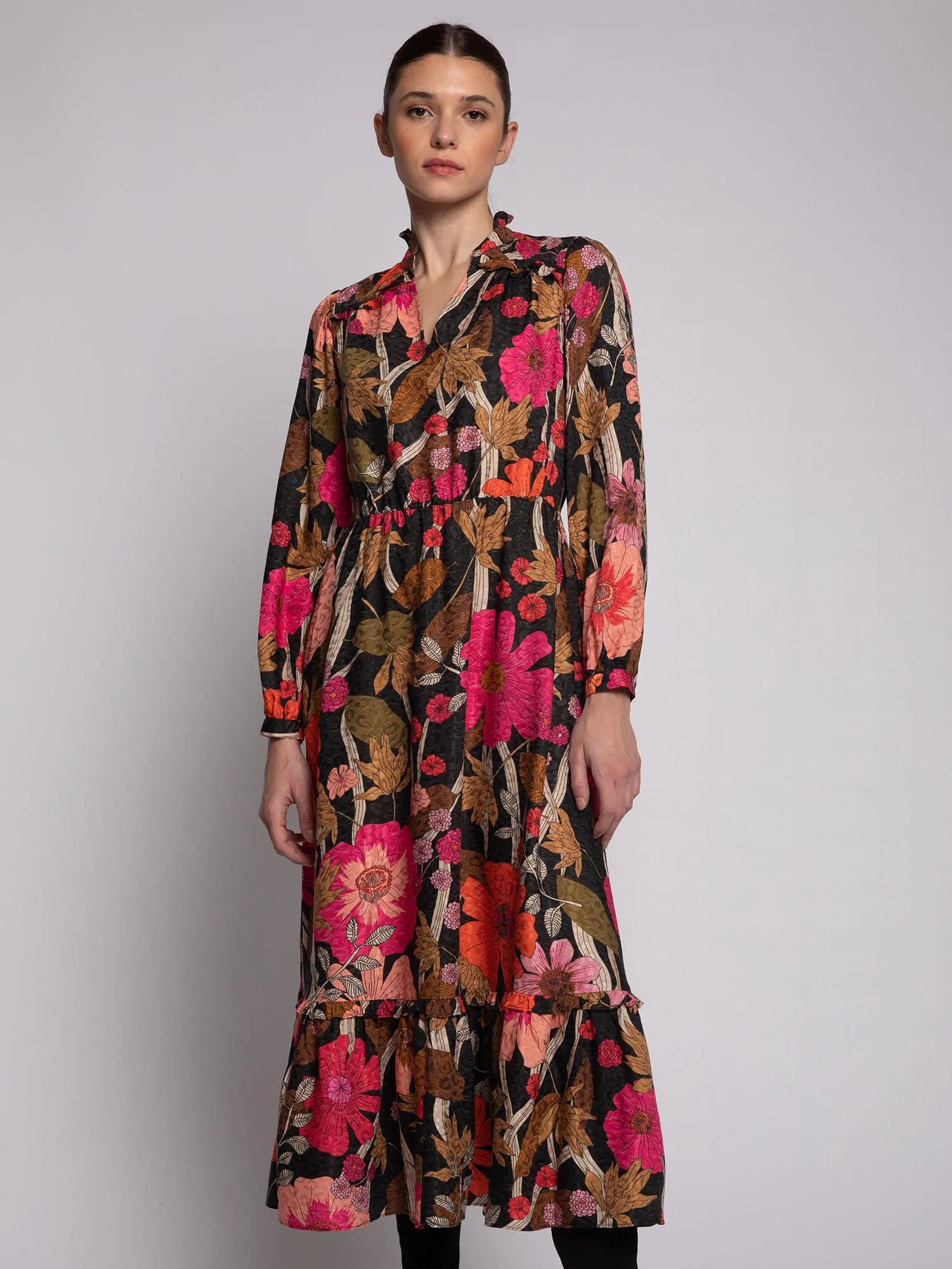 Vilagallo - Floral Midi Dress