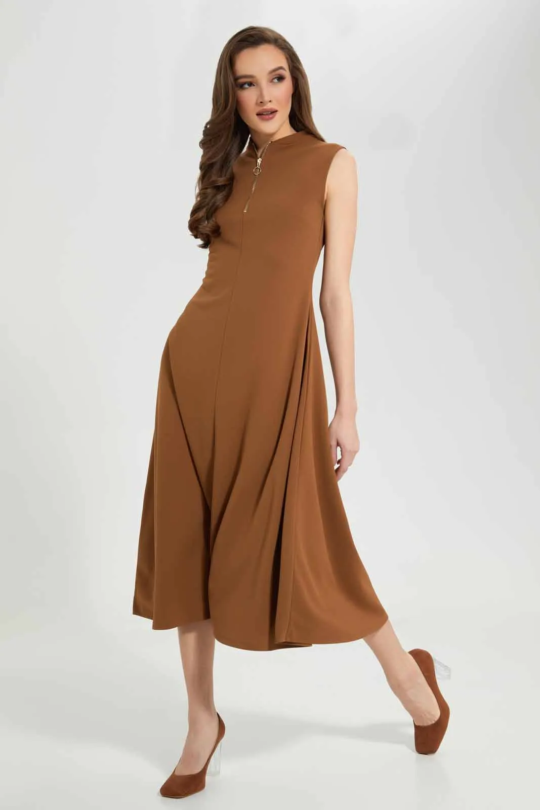 Women Brown Maxi Dress