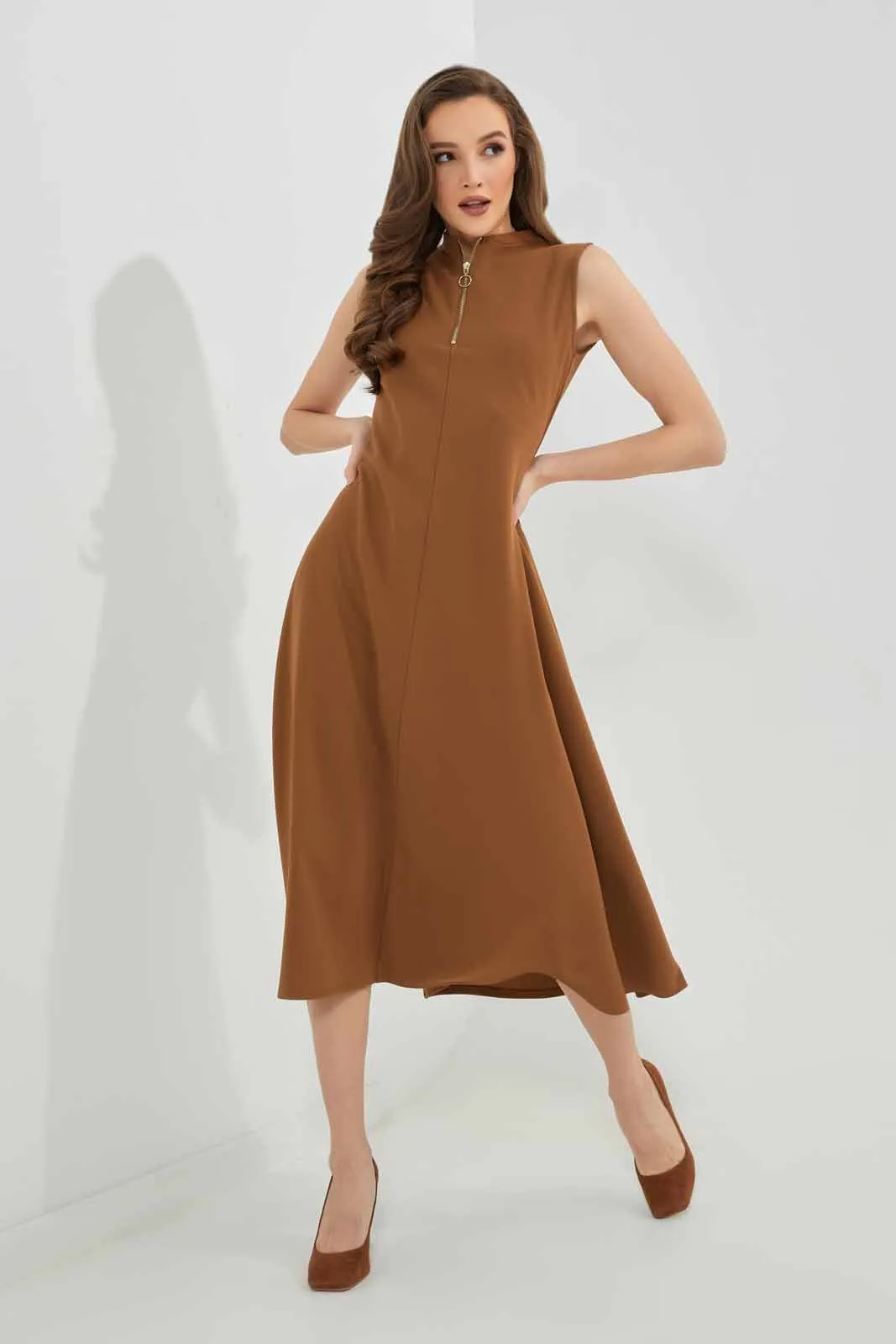 Women Brown Maxi Dress