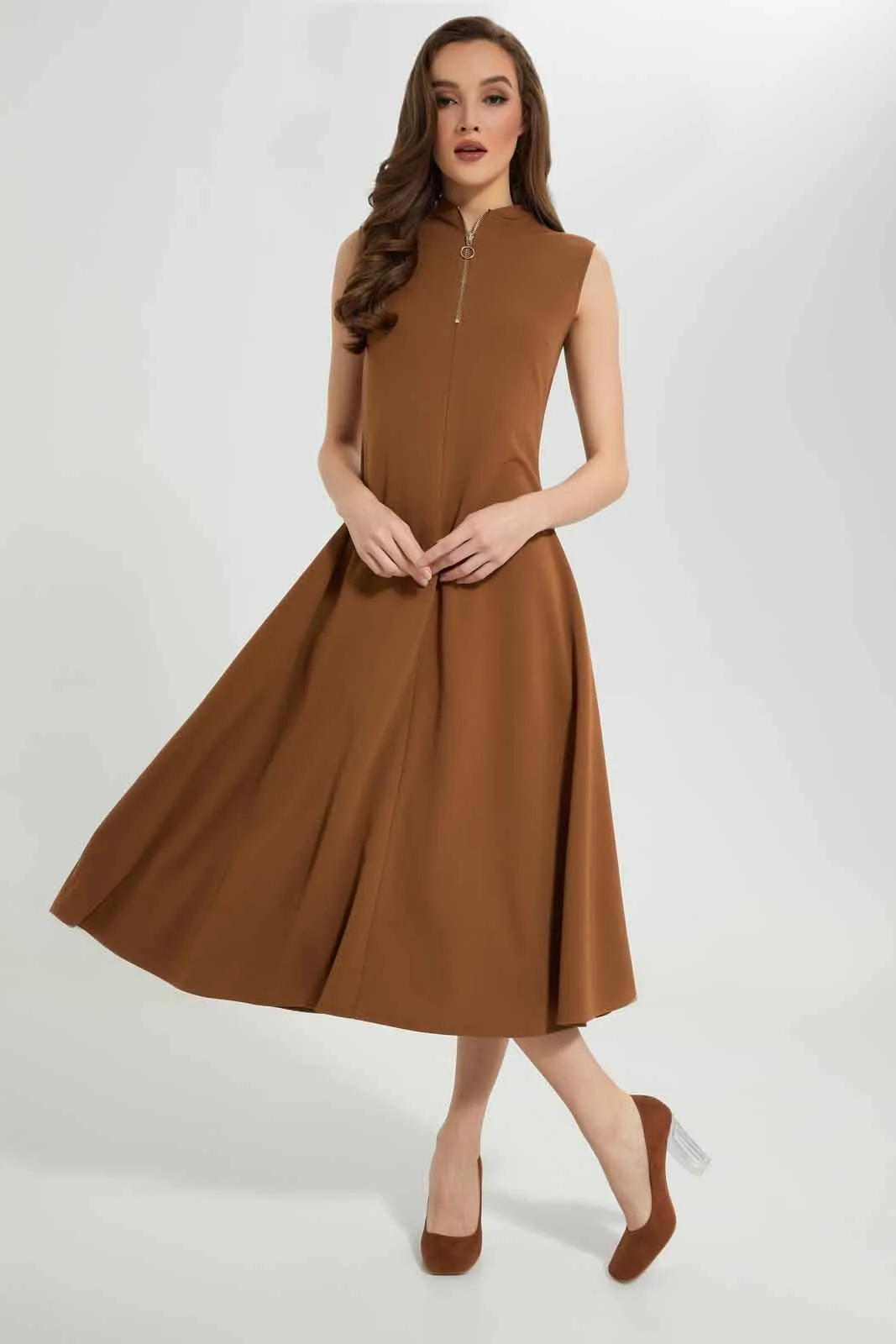 Women Brown Maxi Dress