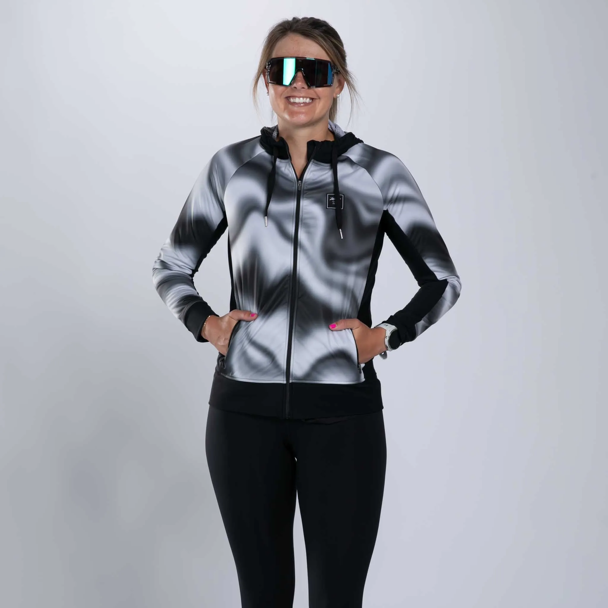 Womens Elite Thermo Shield Hoodie - Blur