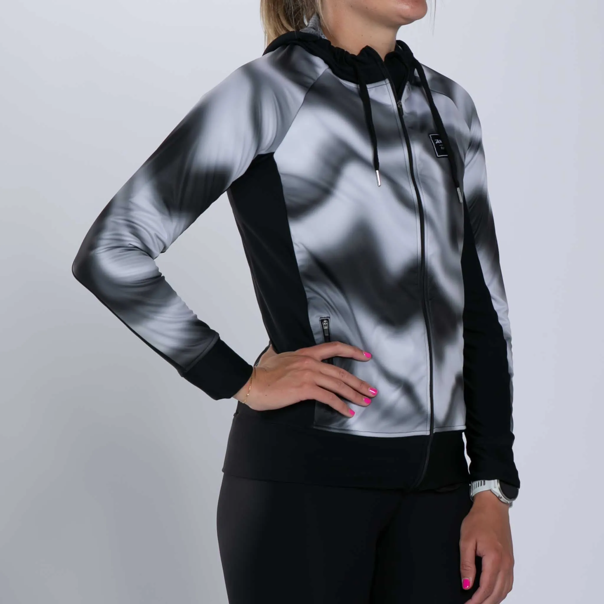 Womens Elite Thermo Shield Hoodie - Blur